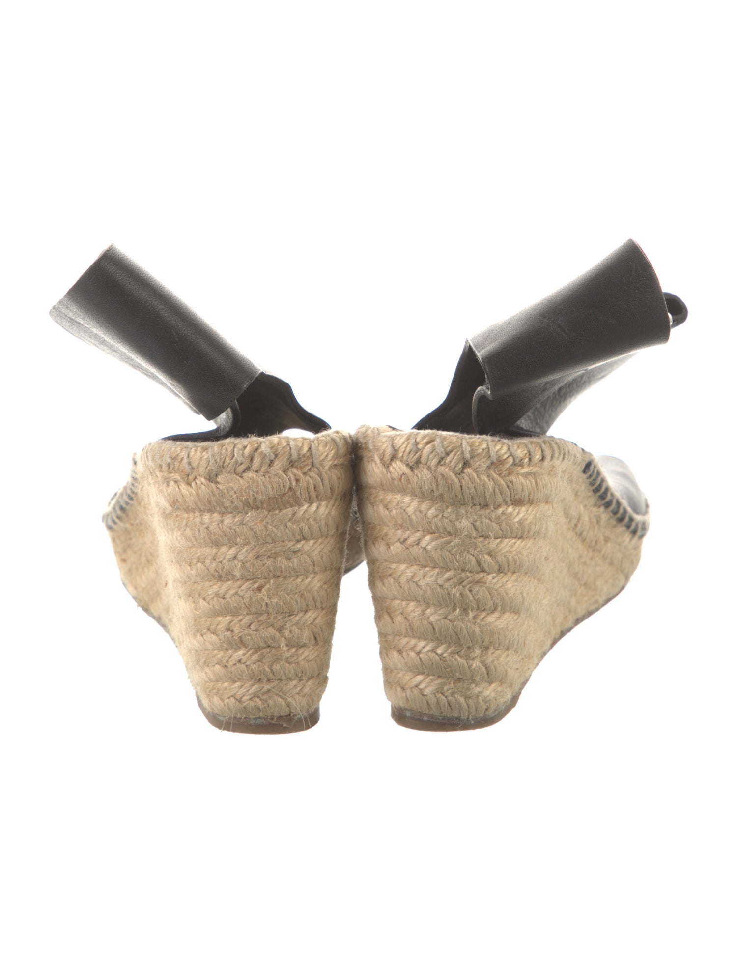 Celine Leather Braided Accents Espadrilles